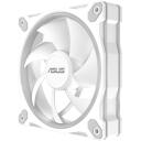 Asus Datora korpusa ventilators MR120 90DA00I3-B09000, 12 cm, 58 CFM, 1600 RPM, 21 dB, 20 LED, PWM atbalsts