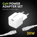 Intenso toiteadapter 7803042, 1 x USB Type-C, 100-240 V, 20 V, 30 W, kiire laadimine, 1,5 m kaabel, valge
