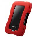 Adata HDD AHV300-2TU31-CRD 2TB, 2.5", USB 3.2 Gen 1, Punane, L&ouml;&ouml;gikindel, AES 256-bit kr&uuml;pteerimine