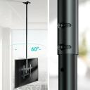 Onkron крепление для телевизора потолочное N2L-B 32-80" 68.2 кг, наклон -15 - 5&deg;, поворот 60&deg;, черный