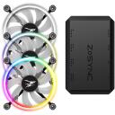 Zalman Ventilators ZM-LF120A3, 120mm, 3 ventilatori, 800-1300 RPM, 25 dB, 43 cfm, 5-12 V, RoHS