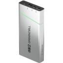 Green Cell PBPLGC20P Power Bank, 20800 mAh, 2xUSB-C, 1xUSB-A, 65 W, 18 W, alumiinium, roheline, heledhalli, must, h&otilde;be