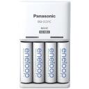 Panasonic Akumulatoru lādētājs K-KJ51MCD40E, 4xAA/AAA, 230V, 5W, NiMH, 10h uzlādes laiks, LED indikatori