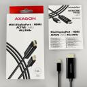 Axagon Video kaabel RVDM-HI14C2 Mini DisplayPort HDMI 1.8m, 4096 x 2160, 30Hz, aktiivne muundur, must