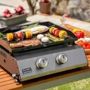 Black Decker 2-k burners gaasigrill BXOP4900E ES9340080B, 2 tsooni, 2450 W, roostevaba teras, must, h&otilde;be