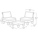 Aiam&ouml;&ouml;bli komplekt Elements Balcony Set hall/helehall  29212920900