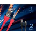 Tracer USB kabelis TRAKBK47492, 1m, 48W, 2.4A, 480Mbit/s, USB A, Lightning, sarkans