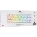 White Shark Mehāniskā tastatūra SHINOBI-2-W-US-BROWN.SW, 61 taustiņi, 1.8m USB, pilns RGB apgaismojums, brūns slēdzis