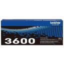 Brother TN-3600 tonera kasetne, TN3600, 3000 lappuses, melns, oriģināls, 1 iepakojumā, saderīgs ar Brother
