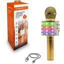 Manta Juhtmevaba mikrofon MIC20-GL, 5W, Bluetooth 5.0, AUX, microSD, USB, 240g, kuldne v&auml;rv, karaoke jaoks sobiv