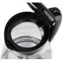 Adler | Kettle | AD 1274 | Standard | 2200 W | 1.7 L | Plastic/Glass | 360&deg; rotational base | Black/Transparent