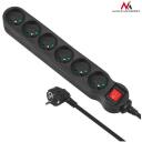Maclean pikendus MCE188, 2300W, 5m, 6 pesa, must, laste kaitse, l&uuml;liti