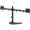 Sbox Monitora stiprinājums LCD-F024-3, 2x10kg, 17''-32'', 75x75-100x100, +45&deg;/-45&deg; slīpums, +90&deg;/-90&deg; pagrie&scaron;ana