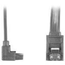 Lanberg SATA Datu Kabelis III 50CM CA-SASA-13CU-0050-BK, 6 Gb/s, 26 AWG, Vara, Melns, 2x7pin SATA, Taisni