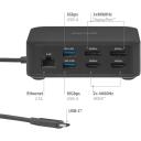 Club3D dokkija CSV-2542 12-in-1 USB-C 100W 4K 2x DisplayPort 8K60Hz 2x HDMI 4K60Hz 2.5G Ethernet