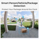 2K juhtmevaba akutoitega nutikas uksekell kaamera, liikumistuvastuse ja värvilise öönägemisega Valge D340B with Chime+64GB SD Card BWS2KDB Reolink