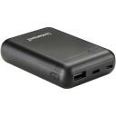 Intenso Power Bank 7313530 10000 mAh, Li-Pol&uuml;meer, 3.1 A, 1x USB-A, 1x USB-C, must