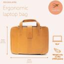 R-Go Tools S&uuml;learvuti kott R-GO VIVA RGOAVLAPBR, 39.6cm, nahk, reguleeritav alus, 2 sektsiooni, pruun