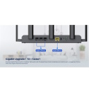 Ruijie RG-EW1300G | 1300 Mbps Wi-Fi 5 Kahe Sagedusalaga Mesh Juhtmevaba Ruuter — 3× Gigabit LAN Porti, 5× 4.5 dBi Antennid, 5 GHz, Must Korpus