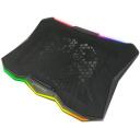 Esperanza Klēpjdatoru dzesētājs EGC110, 43.2 cm, 800 rpm, 63 CFM, 2 x USB 2.0, LED RGB apgaismojums