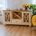 Kumode LILY 152x46xH84cm, antīki balts 14224 Allit