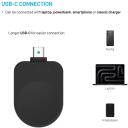 Fixed USB-C uzlādes adapteris Samsung Galaxy Watch, FIXDW-SAP-BK, 2.5W, 1x24 pin USB-C
