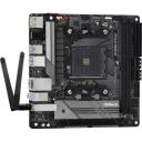 Asrock B550M-ITX/ac, B550M-ITX/AC, AM4, 2xDDR4, 4xSATA, 1xHDMI, 1xDP, 1xLAN, 3xUSB 3.2, 2xUSB 2.0, 1xM.2, 7.1 garso
