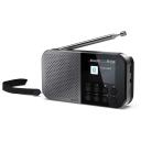 Sharp OSAKA tasku/k&auml;eshoitav digitaalne raadio DR-P520(GY), 5,08 cm, 12 h, Bluetooth 5.3, DAB/DAB+/FM