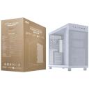 Asus PRIME AP303 TG White Midi Tower 90DC00V3-B39010, 485mm, 215mm, 425mm, 7.8kg, metāls, Midi Tower, 2x2.5" bays, 1x3.5" bay