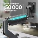 Onkron monitori kinnitus, G130-B, 17-57", 2-27 kg, 2-22 kg, VESA 75x75-200x200 mm, kallutus +60&deg;~-20&deg;, p&ouml;&ouml;ramine 180&deg;