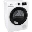 Gorenje Kuivati DHNE82, 8 kg, 700 W, 64 dB, Elektriline, Soojuspump, LED ekraan, Valge