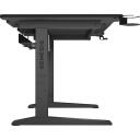 Genesis Moduļu spēļu galds NDS-2250, 160cm, 70-90cm, MDF, melns, RGB apgaismojums, kausa turētājs, austiņu turētājs