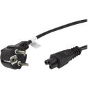 Lanberg S&uuml;learvuti toitekaabel CA-C5CA-11CC-0018-BK, 1,8 m, VDE, Schuko, IEC320 C5, must