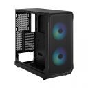 Fractal Design Korpus Focus 2 RGB FD-C-FOC2A-03, 6.4kg, 2xUSB 3.0, 6x2.5'', 2x3.5'', RGB valgustus, karastatud klaasist k&uuml;lgpaneel