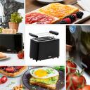 Mesko Toaster MS 3220, 750 W, 2 pesa, plastkorpus, must, 6 pruunimisastet, automaatne v&auml;ljal&uuml;litus