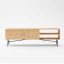 TV galds BASSEL 160x40xH50cm, 3D melamīns 20131