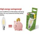 Emos LED lemputė Filament Candle ZF3A43, 3,8 W, 806 lm, E14, 230 V, 50 000 valandų, neutrali balta, A klasė