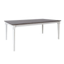 Ēdamistabas galds JANELLE 183x91xH75cm, pelēks/balts 14234