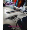 Raidsonic 4-Port USB 3.2 Gen 2 Hub with Power Delivery IB-HUB1437-CPD, 2 x USB-C 3.2 Gen 2, 2 x USB-A 3.2 Gen 2, 10 Gbps
