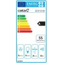 Cata Iebūvēts tvaika nosūcējs GCX 53 SD 02030308, 750 m&sup3;/h, A, 53 cm, 1 LED, Nerūsējo&scaron;ais tērauds, 2 tauku filtri
