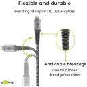 Goobay Sinhronizācijas un uzlādes kabelis 49269, 2m, Lightning uz USB Type A, melns, pin 4, austs