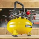 Oro kompresorius be alyvos 750W, POWERPLUS, POWX17245, Galia: 750 W, Slėgis: 8 bar, Oro srautas: 50 l/min