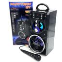 Media-Tech Караоке колонка MT3150, MT3150, 18W RMS, 800W PMPO, 4,5" низкочастотный, 3,8" среднечастотный, 4ч аккумулятор