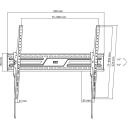 Sbox TV kron&scaron;teins PLB-4269T-2, 43''&ndash;100'', 75kg, 75x75&ndash;900x600, melns, 8.5cm, 3.55kg, līmeņa regulē&scaron;ana