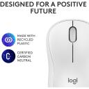 Logitech optiline hiir M240 Silent 910-007120, 10m, 3 nuppu, AA aku, valge, ergonoomiline disain, vaikne kl&otilde;ps