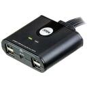 Aten USB perifeersete seadmete jagamisv&otilde;ti US424-AT, 4 porti, USB 2.0, 4 USB porti, kaugjuhtimispult, kuum &uuml;hendamine