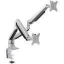 Logilink Divu monitoru stiprinājums BP0043, 13-32", 9 kg, gāzes atsperes, alumīnijs, VESA 75x75, 100x100