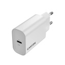 Compact wall USB charger with 30 W maximum power and 1×PD USB C port OnCharge 30CL Max Power 30W EU White CNE-CHA30CLW CANYON