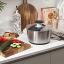 Salter Salātu vērpējs BW14097, 6L, sudraba, nerūsējo&scaron;ais tērauds, neslīdo&scaron;a pamatne, iebūvēts notecinātājs