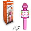 Manta Karaoke mikrofonas MIC21-PKL, 5W, Bluetooth 5.0, micro SD, AUX-in, USB, 240g